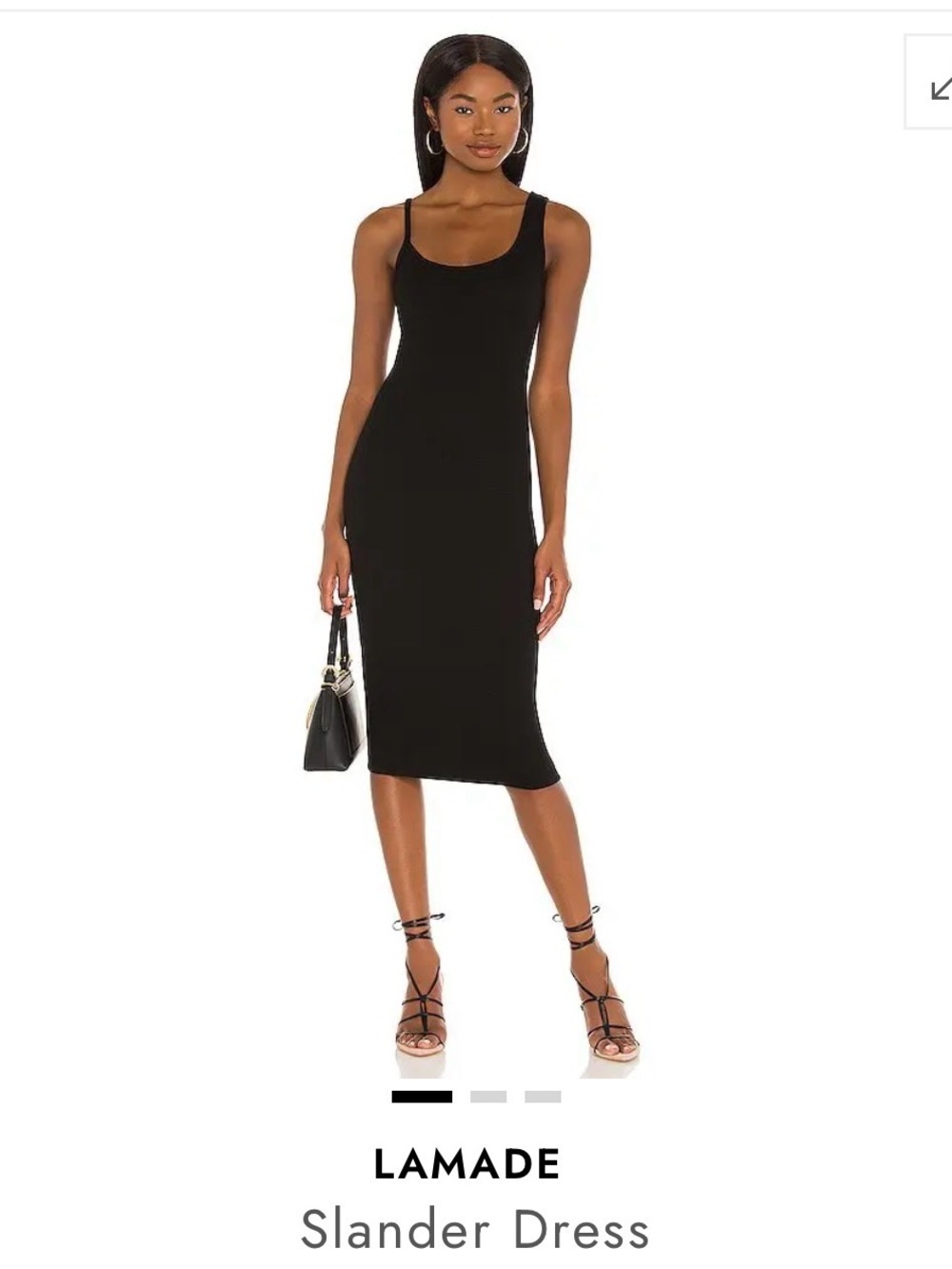 LAmade Black Tank Midi Dress